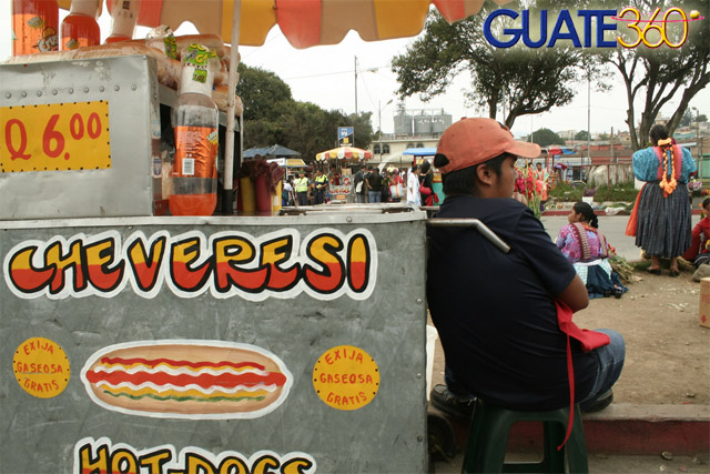Hot dogs cheveres en Quetzaltenango