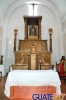 Altar mayor con imagen de San Pedro en San Pedro Pinula