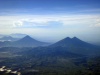 Cadena volcanica en altiplano de Guatemala
