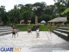 Cancha de volleyball en parque acuatico Xocomil del IRTRA