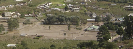 Guatemala sufre inundaciones y ríos desbordados por la tormenta Agatha.