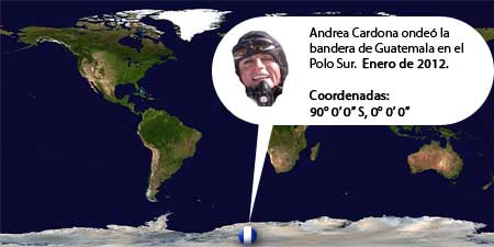 Andrea Cardona llega a lo más recóndito y alto del planeta