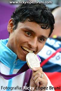 Erick Barrondo de Guatemala con la Medalla de Plata en Juegos Olímpicos.