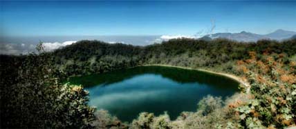 La laguna de Chicabal, en Quetzaltenango