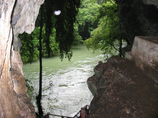 Vista del rio Lanquin