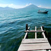 360> Panajachel y su muelle viendo hacia el Lago de Atitlán