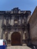 Fachada de las ruinas del Templo de las Capuchinas en La Antigua Guatemala