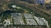 Vista aérea de cementerio en la zona 12