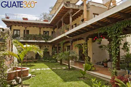 Vista de Hotel Vilaflor en La Antigua Guatemala.