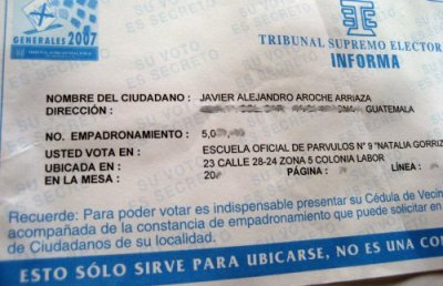 Notificación del TSE
